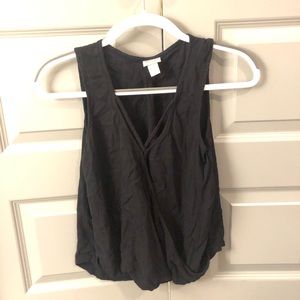 Black tank top
